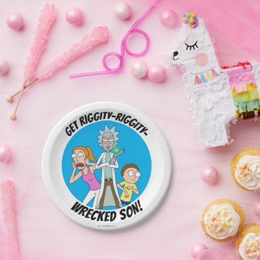 RICK UND MORTY™ | Rick, Morty und Summer Pappteller (Party)