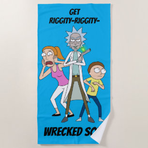 RICK UND MORTY™ Rick, Morty und Summer Strandtuch