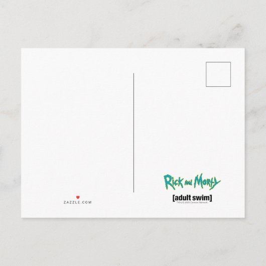 RICK UND MORTY™ | Rick's Gym Club Mitglied Einladungspostkarte (Rückseite)