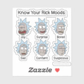 RICK UND MORTY™ | Rick's Moods Aufkleber (Blatt)