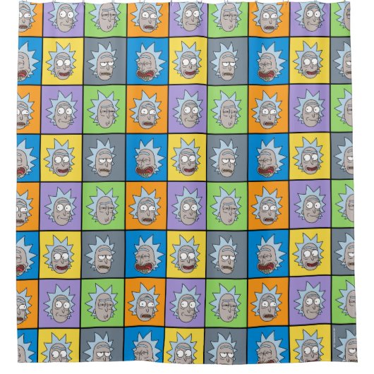 RICK UND MORTY™ | Rick's Moods Duschvorhang (Vorderseite)