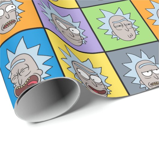 RICK UND MORTY™ | Rick's Moods Geschenkpapier (Rolleneckpunkt)