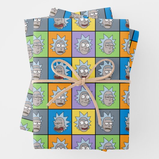 RICK UND MORTY™ | Rick's Moods Geschenkpapier Set (Beispiel)