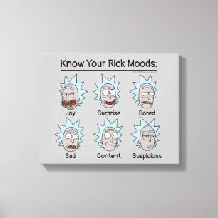RICK UND MORTY™ Rick's Moods Leinwanddruck