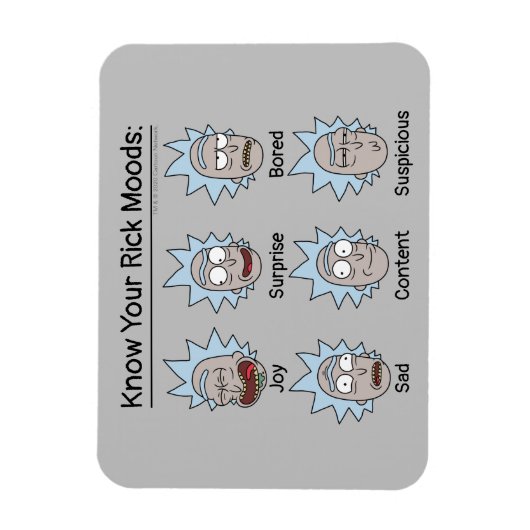 RICK UND MORTY™ | Rick's Moods Magnet (Vertikal)