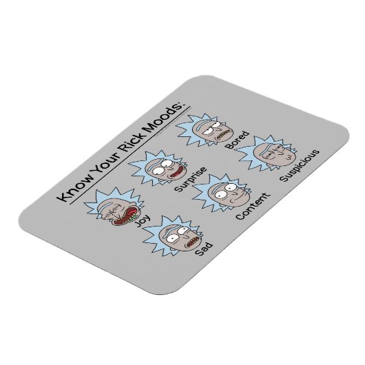 RICK UND MORTY™ | Rick's Moods Magnet (Linke Seite)
