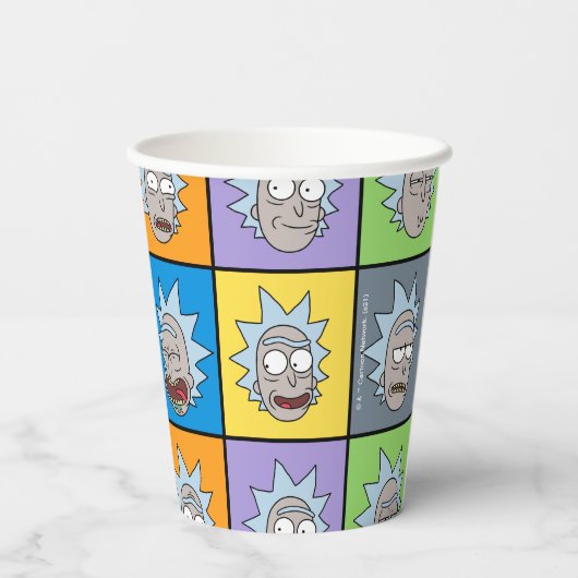 RICK UND MORTY™ | Rick's Moods Pappbecher (Rückseite)