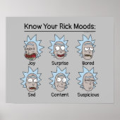 RICK UND MORTY™ | Rick's Moods Poster (Vorne)