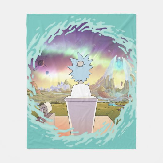 RICK UND MORTY™ | Rick's Private Place Fleecedecke (Vorderseite)