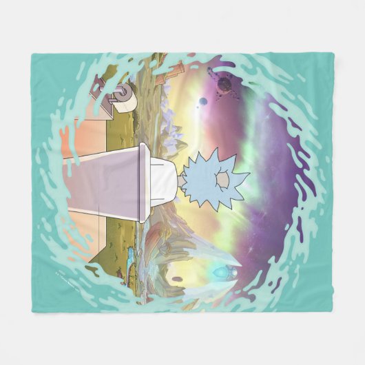RICK UND MORTY™ | Rick's Private Place Fleecedecke (Vorderseite (Horizontal))