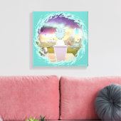 RICK UND MORTY™ | Rick's Private Place Leinwanddruck (Insitu (Wohnzimmer))