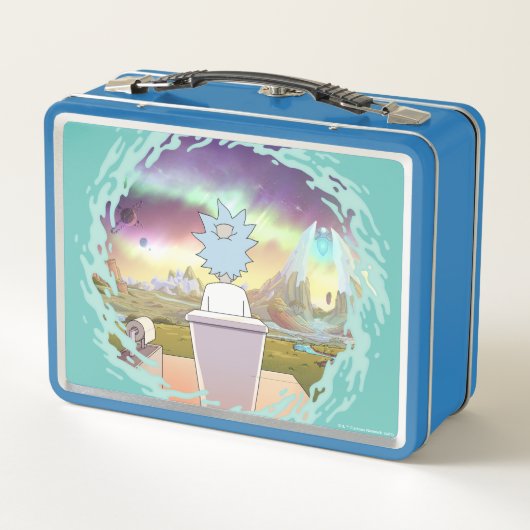 RICK UND MORTY™ | Rick's Private Place Metall Brotdose (Rückseite)