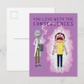 RICK UND MORTY™ | Sie leben mit den Folgen Einladungspostkarte (Vorne/Hinten)