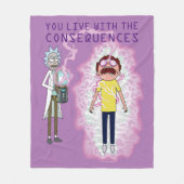 RICK UND MORTY™ | Sie leben mit den Folgen Fleecedecke (Vorderseite)