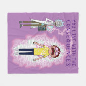 RICK UND MORTY™ | Sie leben mit den Folgen Fleecedecke (Vorderseite (Horizontal))