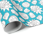 RICK UND MORTY™ | Smith Family Head Muster Geschenkpapier (Rolleneckpunkt)