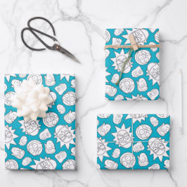 RICK UND MORTY™ | Smith Family Head Muster Geschenkpapier Set