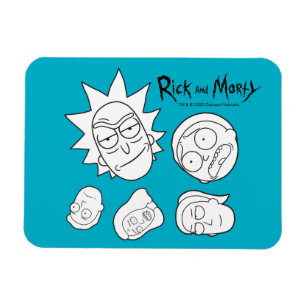 RICK UND MORTY™   Smith Family Head Muster Magnet
