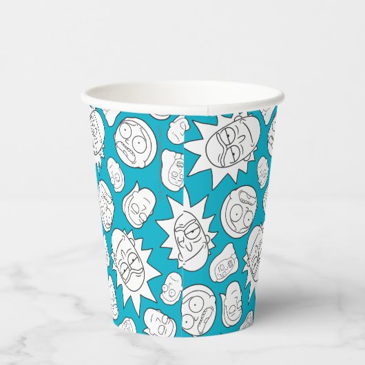 RICK UND MORTY™ | Smith Family Head Muster Pappbecher (Rechts)