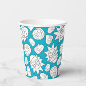 RICK UND MORTY™ | Smith Family Head Muster Pappbecher (Vorderseite)