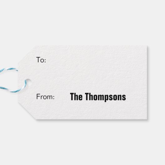 Rick und Morty | Snowmen - Grüße der Saison Geschenkanhänger (Rückseite Horizontal)