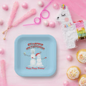 Rick und Morty | Snowmen - Grüße der Saison Pappteller (Party)