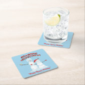 Rick und Morty | Snowmen - Grüße der Saison Rechteckiger Pappuntersetzer (Vor Ort)