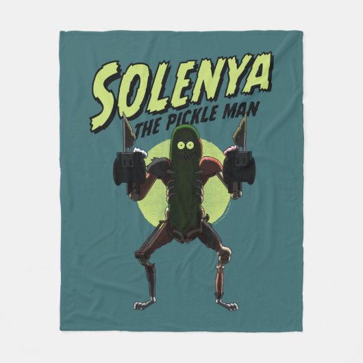 RICK UND MORTY™ | Solenya - Der Pickle Man Fleecedecke (Vorderseite)