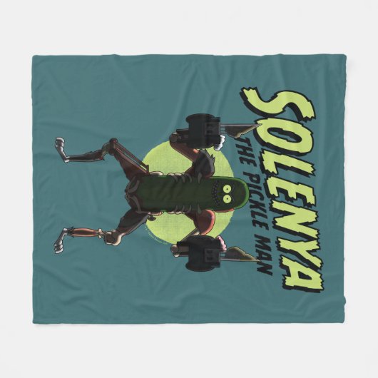 RICK UND MORTY™ | Solenya - Der Pickle Man Fleecedecke (Vorderseite (Horizontal))
