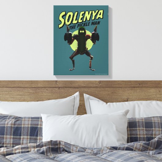 RICK UND MORTY™ | Solenya - Der Pickle Man Leinwanddruck (Insitu (Schlafzimmer))