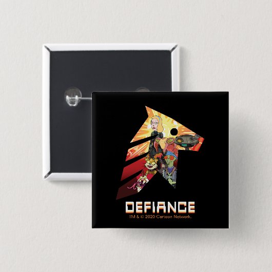RICK UND MORTY™ | Space Beth Defiance Crew Button (Vorne & Hinten)