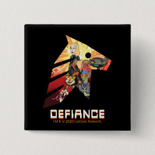 RICK UND MORTY™   Space Beth Defiance Crew Button