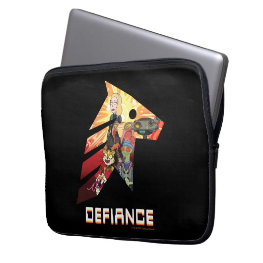 RICK UND MORTY™ | Space Beth Defiance Crew Laptopschutzhülle (Vorderseite Links)