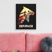 RICK UND MORTY™ | Space Beth Defiance Crew Leinwanddruck (Insitu (Wohnzimmer))