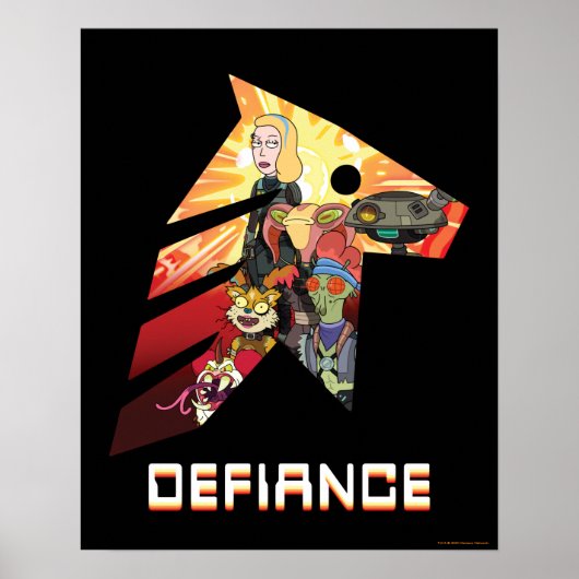 RICK UND MORTY™ | Space Beth Defiance Crew Poster (Vorne)