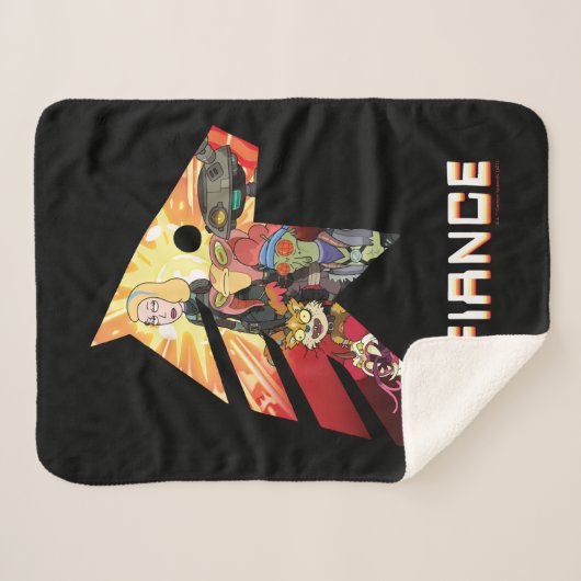 RICK UND MORTY™ | Space Beth Defiance Crew Sherpadecke (Vorderseite (Horizontal))