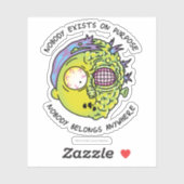 RICK UND MORTY™ | Stilvolles Morty Fly Zitat Aufkleber (Blatt)