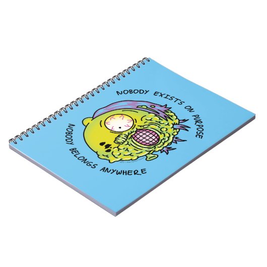 RICK UND MORTY™ | Stilvolles Morty Fly Zitat Notizblock (Linke Seite)