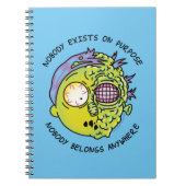 RICK UND MORTY™ | Stilvolles Morty Fly Zitat Notizblock (Vorderseite)