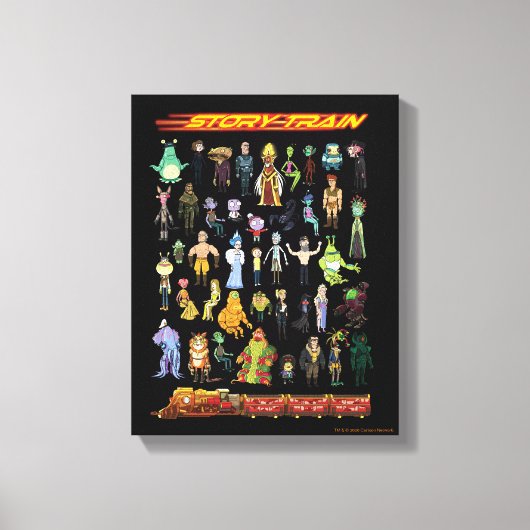 RICK UND MORTY™ | Story Train Leinwanddruck (Vorderseite)