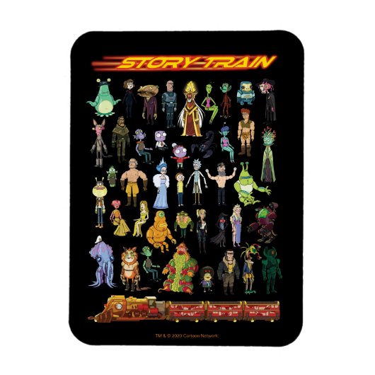 RICK UND MORTY™ | Story Train Magnet (Vertikal)