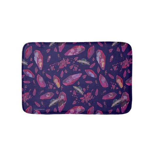 Rick und Morty Time Crystal Pattern Badematte (Vorderseite)