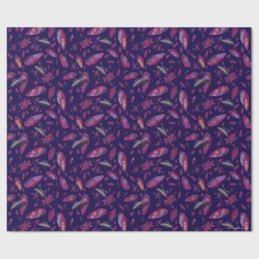 Rick und Morty Time Crystal Pattern Geschenkpapier (Flach)