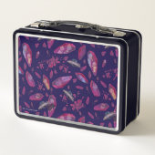 Rick und Morty Time Crystal Pattern Metall Brotdose (Rückseite)