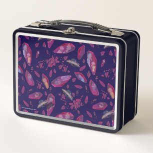 Rick und Morty Time Crystal Pattern Metall Brotdose