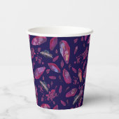 Rick und Morty Time Crystal Pattern Pappbecher (Rückseite)