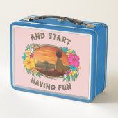 RICK UND MORTY™ | Warum nicht Spaß haben Metall Brotdose (Rückseite)