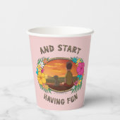 RICK UND MORTY™ | Warum nicht Spaß haben Pappbecher (Rückseite)