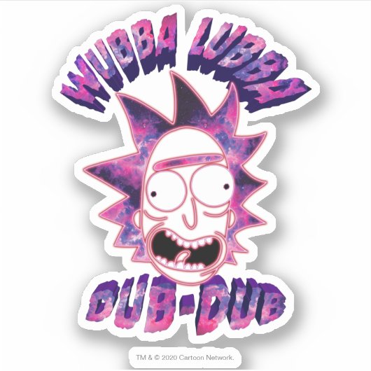RICK UND MORTY™ | Wubba Lubba Dub-Dub Aufkleber (Vorderseite)