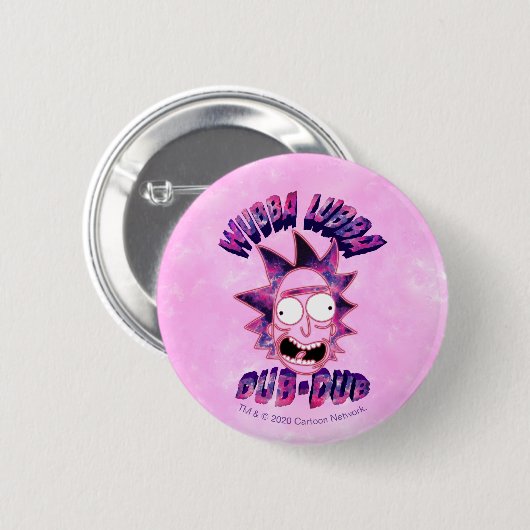 RICK UND MORTY™ | Wubba Lubba Dub-Dub Button (Vorne & Hinten)